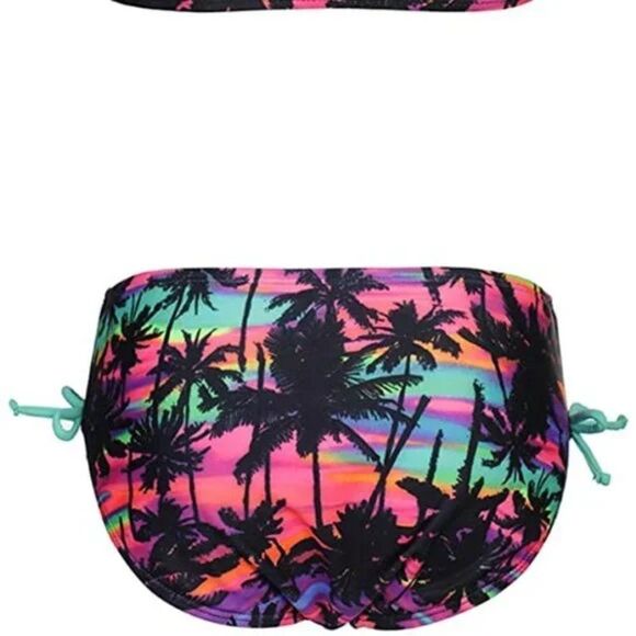 DUSISHIDAN Girls Hawaiian Printed Two Piece Bikini - Picture 5 of 5